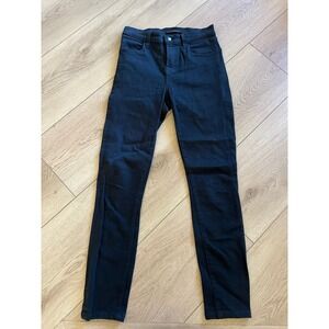 J Brand Maria High Rise Skinny Jeans Black Women's Size 24